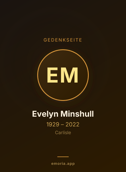 Gedenkportrait von Evelyn Minshull