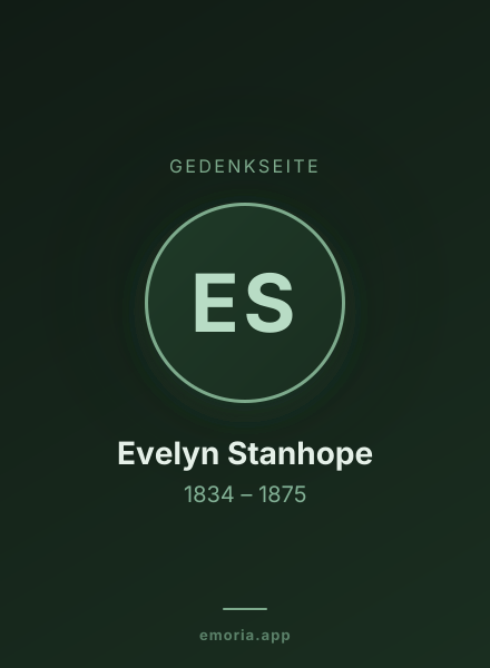 Gedenkportrait von Evelyn Stanhope