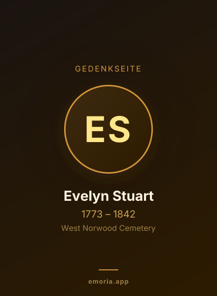 Gedenkportrait von Evelyn Stuart
