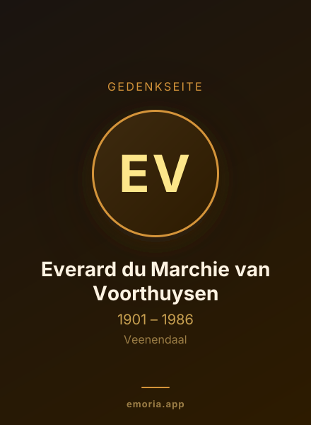 Gedenkportrait von Everard du Marchie van Voorthuysen