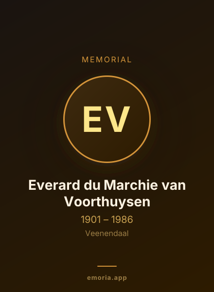 Memorial portrait of Everard du Marchie van Voorthuysen