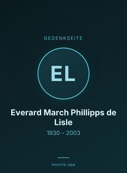 Gedenkportrait von Everard March Phillipps de Lisle