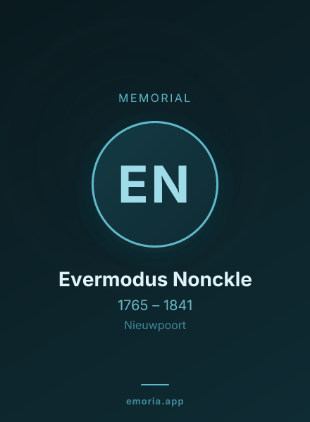 Memorial portrait of Evermodus Nonckle