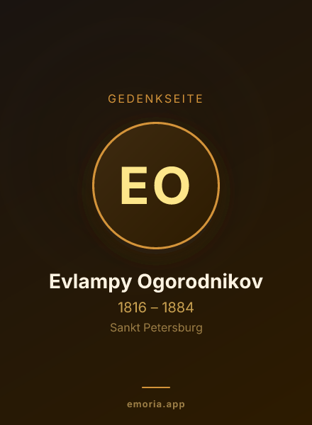 Gedenkportrait von Evlampy Ogorodnikov