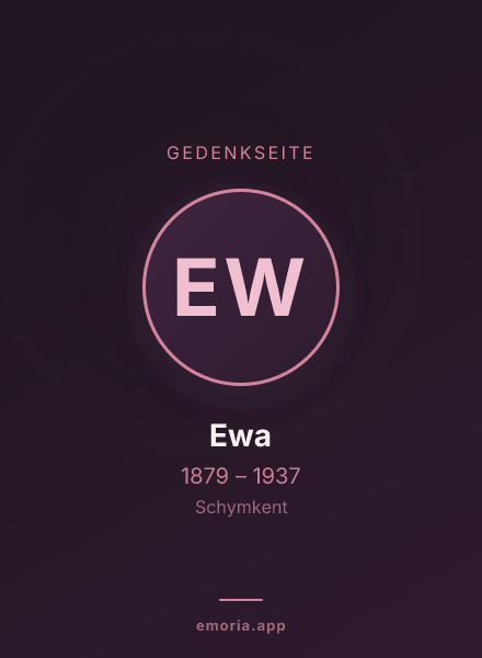 Gedenkportrait von Ewa