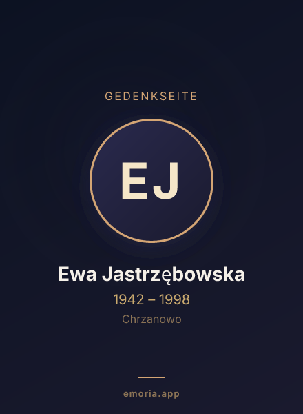 Gedenkportrait von Ewa Jastrzębowska