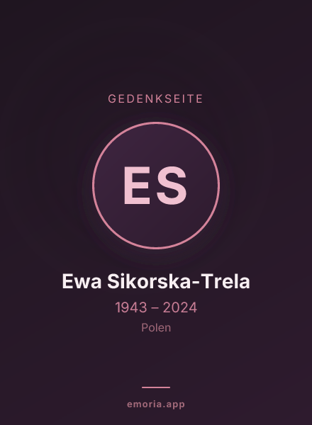 Gedenkportrait von Ewa Sikorska-Trela