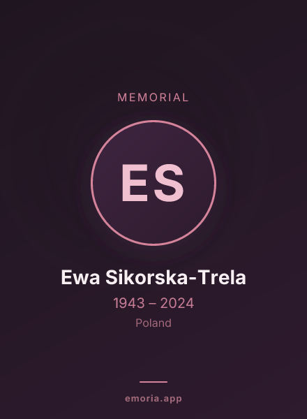 Memorial portrait of Ewa Sikorska-Trela