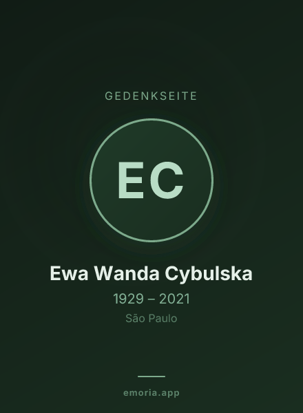 Gedenkportrait von Ewa Wanda Cybulska