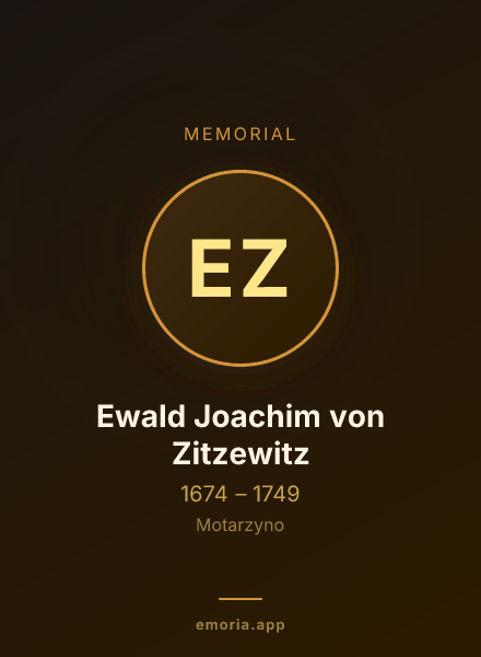 Memorial portrait of Ewald Joachim von Zitzewitz