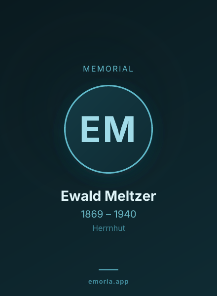 Memorial portrait of Ewald Meltzer