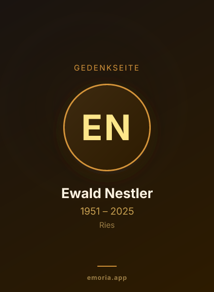 Gedenkportrait von Ewald Nestler