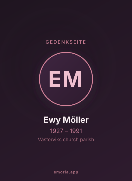 Gedenkportrait von Ewy Möller