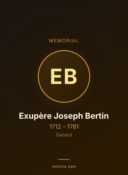 Memorial portrait of Exupère Joseph Bertin