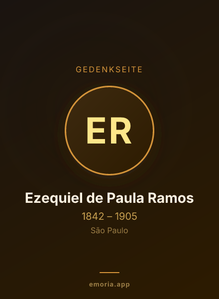 Gedenkportrait von Ezequiel de Paula Ramos