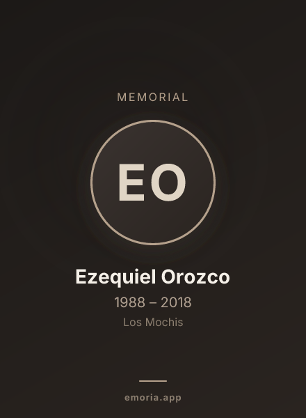 Memorial portrait of Ezequiel Orozco