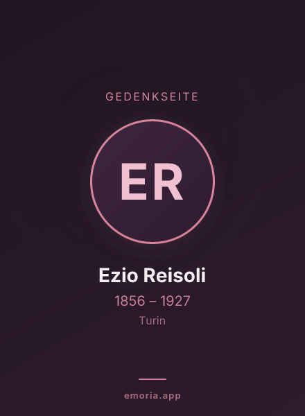 Gedenkportrait von Ezio Reisoli