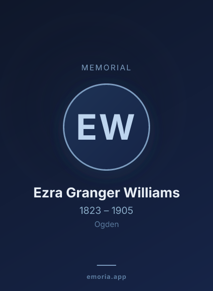 Memorial portrait of Ezra Granger Williams