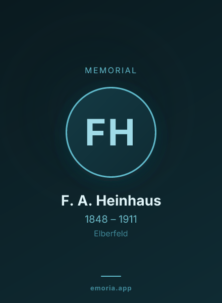 Memorial portrait of F. A. Heinhaus