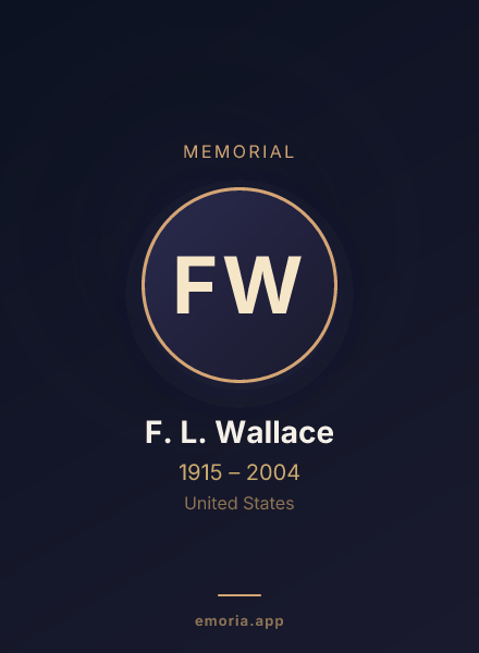 Memorial portrait of F. L. Wallace