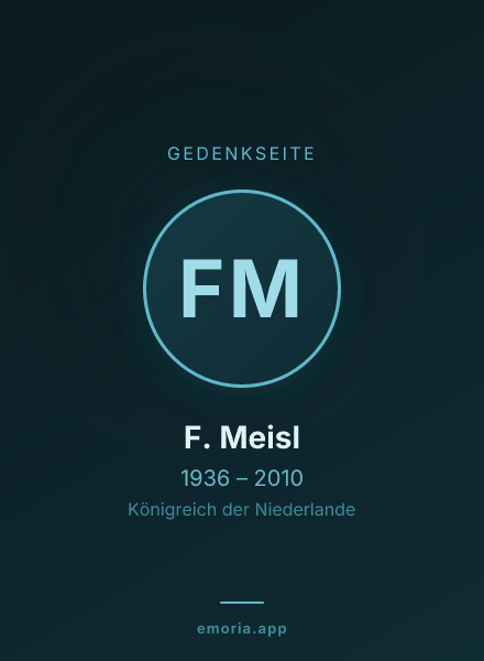 Gedenkportrait von F. Meisl