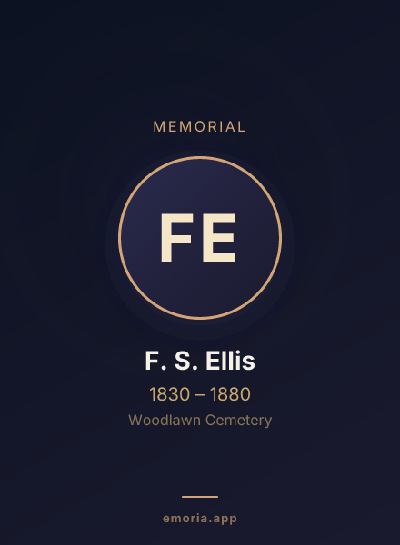 Memorial portrait of F. S. Ellis