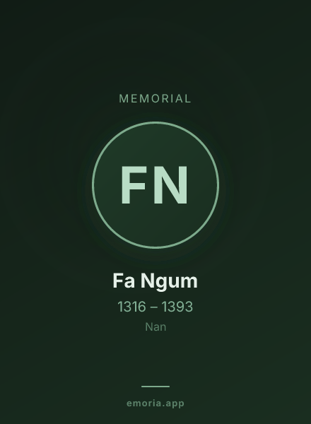 Memorial portrait of Fa Ngum