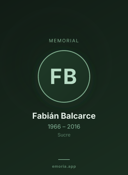 Memorial portrait of Fabián Balcarce