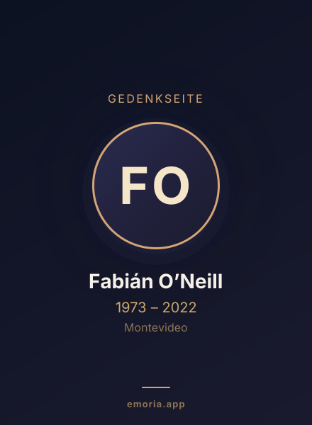 Gedenkportrait von Fabián O’Neill