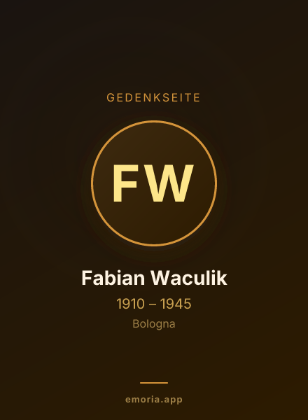 Gedenkportrait von Fabian Waculik