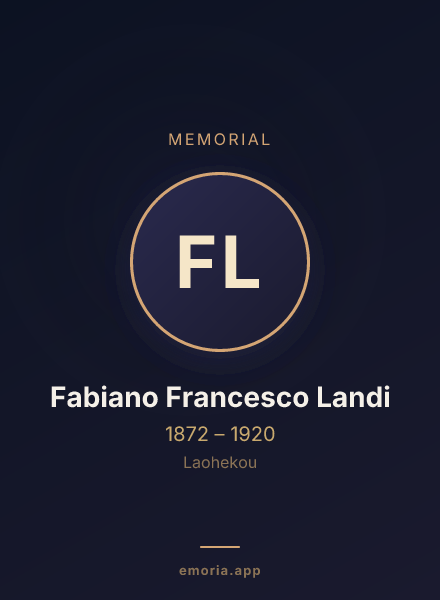 Memorial portrait of Fabiano Francesco Landi