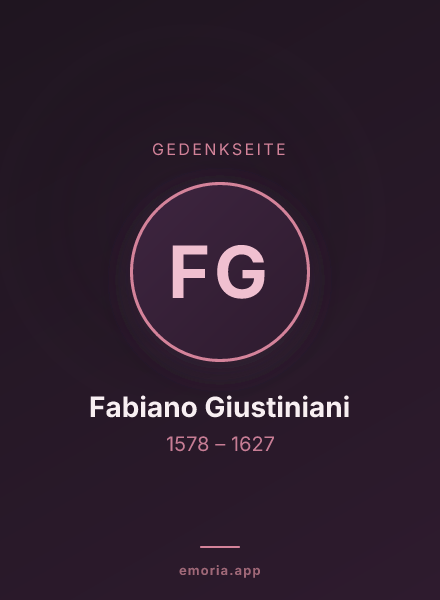 Gedenkportrait von Fabiano Giustiniani