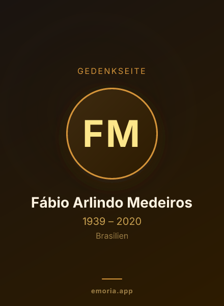 Gedenkportrait von Fábio Arlindo Medeiros