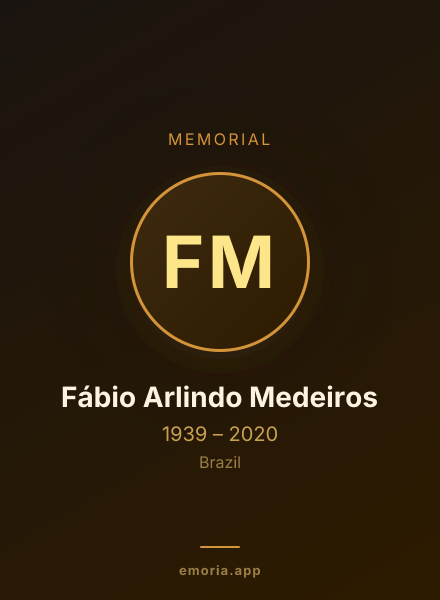 Memorial portrait of Fábio Arlindo Medeiros