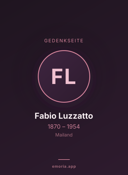 Gedenkportrait von Fabio Luzzatto