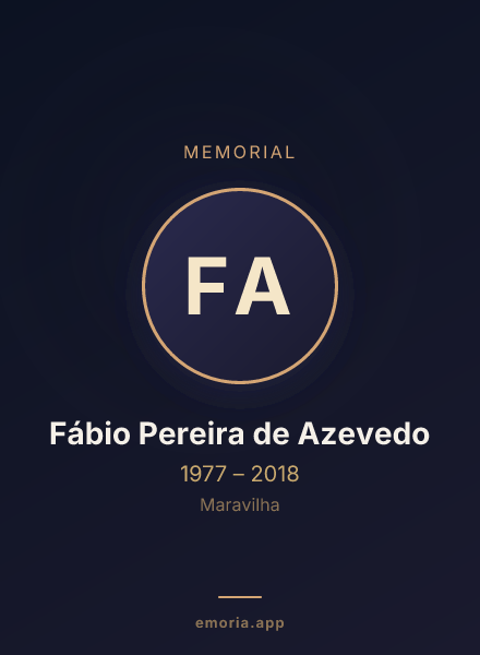 Memorial portrait of Fábio Pereira de Azevedo