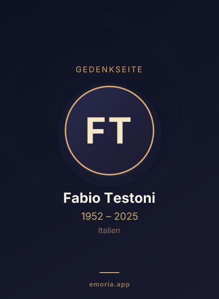 Gedenkportrait von Fabio Testoni