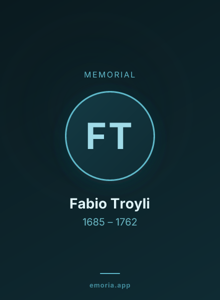 Memorial portrait of Fabio Troyli
