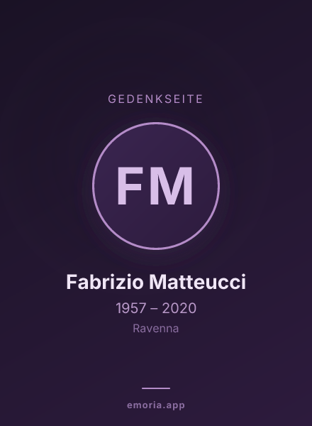 Gedenkportrait von Fabrizio Matteucci