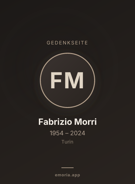 Gedenkportrait von Fabrizio Morri