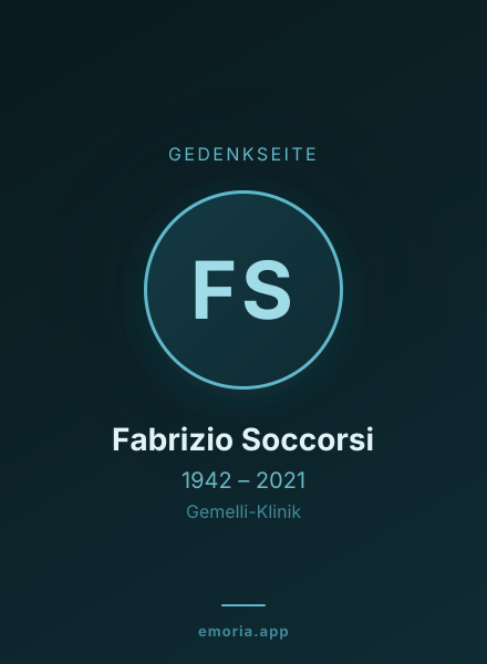 Gedenkportrait von Fabrizio Soccorsi