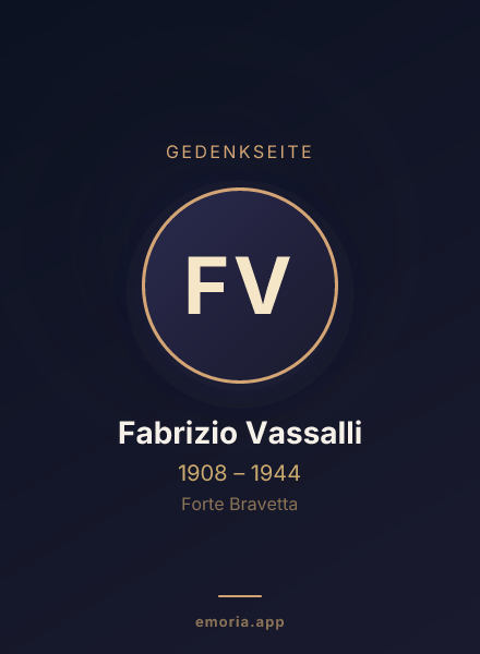 Gedenkportrait von Fabrizio Vassalli