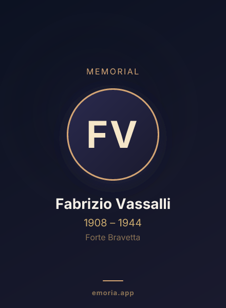 Memorial portrait of Fabrizio Vassalli