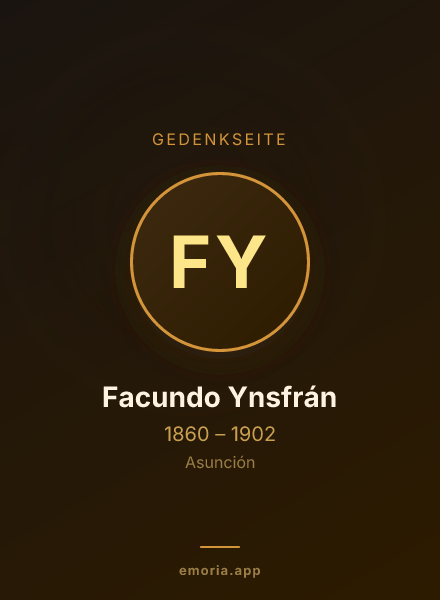Gedenkportrait von Facundo Ynsfrán