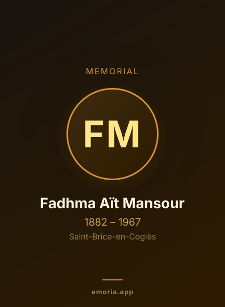 Memorial portrait of Fadhma Aït Mansour