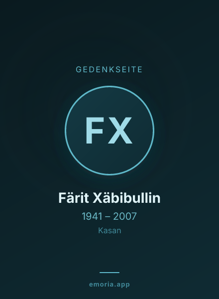 Gedenkportrait von Färit Xäbibullin