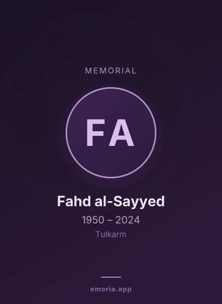 Memorial portrait of Fahd al-Sayyed