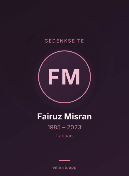 Gedenkportrait von Fairuz Misran
