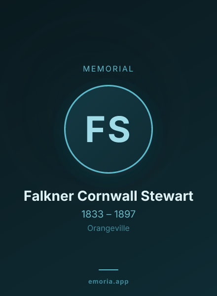 Memorial portrait of Falkner Cornwall Stewart