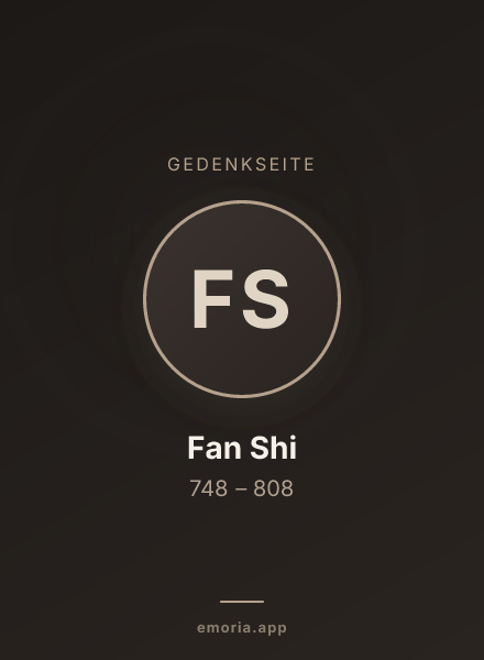 Gedenkportrait von Fan Shi